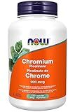 NOW Foods Supplements, Chromium Picolinate 200 mcg, Insulin Co-Factor*, 250 Veg Capsules
