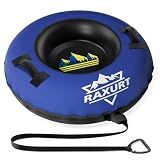 48'' Heavy Duty Snow Tube with Canvas Cover, Snow Sled for Kids & Adults