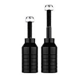 Pro Scooter Pegs CNC Aluminum Pegs for Stunt Scooters with Hardware (Black)