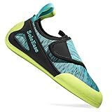 SoleEase Rock Climbing Shoes for Men & Women Bouldering Shoes for Indoor & Outdoor Climbing (016Green,39)