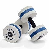 YOTTOY Water Dumbbells for Pool Exercise,Foam Aquatic Dumbbells for Water Aerobics,Resistance Training & Physical Therapy,Pool Weights for Water Workouts,Aqua Fitness,Set of 2 (White)