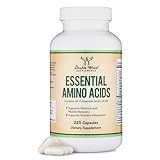 Essential Amino Acids - 1 Gram Per Serving Powder Blend of All 9 Essential Aminos (EAA) and All Branched-Chain Aminos (BCAAs) (Leucine, Isoleucine, Valine) 225 Capsules, Gluten Free by Double Wood
