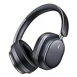 Pointcinco Hybrid Active Noise Cancelling Headphones, Over Ear Bluetooth 6.0 Wireless Headphones, 80H Playtime, Deep Bass, HiFi Stereo Sound, Lightweight Foldable for Travel, Home and Office(Black)