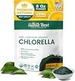 Sunlit Best Organic Chlorella Powder, Green Algae Natural Superfood, 8 Oz