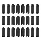 The Lord of the Tools 24Pcs 90 Degrees Dart Wing Protector Aluminium Alloy Dart Flight Protector Professional Competition Dart Accessories 3mmx8.5mm Black