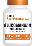 BulkSupplements.com Glucomannan Capsules - as Konjac Root Extract, Glucomannan Supplements, Herbal Supplement - Gluten Free, 4 Capsules per Serving, 240 Count (Pack of 1)