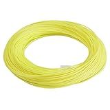 SF WF5F 100FT Fly Fishing Line Weight Forward Floating Fly Line for Fly Fishing Double Welded Loops Fluo Yellow