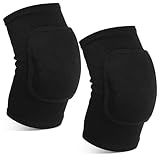 Volleyball Brace Pads Elbow Protector, 1 Pair Breathable Anti-Collision Sponge Arm Brace Pads Elbow Protector Strap Fitness Basketball Tennis Golfers Knee Support Band for Men and Women(Black)