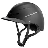 OutdoorMaster Equestrian Helmet, Horse Riding Helmet with Sun Visor and Excellent Ventilation, Adjustable Safe Helmet for Men, Women & Youth
