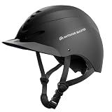 OutdoorMaster Equestrian Helmet, Breathable Horse Riding Helmet with Visor