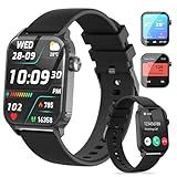 TRAUSI Smart Watches for Women Men, 1.83" HD Smartwatch with 120 Sports Modes, Heart Rate/Sleep Monitor, IP67 Waterproof, Bluetooth Call & Music Control for iPhone/Android (Black)
