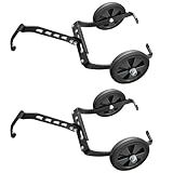 C CLINK Adjustable Snowmobile Dolly System,Sled Wheels,Universal Snowmobile Transport Kit, 2PCS(Black)