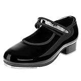 Stelle Tap Dance Shoes for Girls,Black,Model SD01-Size 12ML