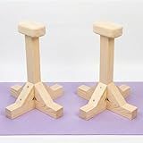 SAMTROY Handstand Canes for Balance Training, Stable Wooden Handstand Blocks with Non-Slip Base & Moisture-Absorbent Grip, Portable Bodyweight Training Equipment for Home Gym & Strength Practice