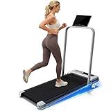 Yagud Walking Pad Treadmill for Home Office, Portable Under Desk Treadmill with Remote Control and LED Display, Walking Jogging Running Machine