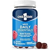 One A Day Men’s Daily Essentials Multivitamin Gummies, Multivitamin for Men, Bone Health, Zinc, Raspberry Natural Flavor, 120 Gummies