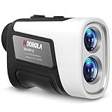 Hoorola Range Finder Golf, 1200 Yards Rangefinder with Slope, Magnetic Stripe, 7X Magnification, IP54 Water Resistant, Rechargeable Battery, Flag Pole Locking Vibration, Golf Accessories for Men Women