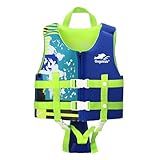 Gogokids Toddler Swim Vest, Premium Kids Swimming Jacket for 30-40-50-60-70 Lbs Girls and Boys, Floaties Vest Swimming Aid with Dual Adjustable Safety Strap for 2-9 Years in Pool/Puddle/Beach