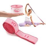 Elastic Yoga Stretching Strap with Loops, Pilates, Ballet, and Physical Therapy Stretching Bands for Flexibility, Leg Stretching, and Exercise - Durable Multi Loop Stretch Band for Dance and Fitness