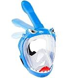 Full Face Snorkel Mask for Kids with 180° Panoramic View