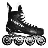 TronX Stryker 3.0 Senior Adult Junior Kids Inline Roller Hockey Skates, New for 2023 (Skate Size 11 (Shoe Size 12-12.5))
