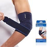 ​Comforband Adjustable Elbow Brace – Targeted Support for Tennis Elbow, Golfer's Elbow, Tendonitis, Arthritis, Bursitis, Sprains, and Strains – One-Size-Fits-Most Compression Sleeve for Pain Relief and Injury Recovery