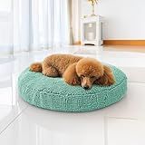 Muddy Mat®Cloud K-9 Bed for Dogs & Cats, Soft & Relaxing Donut Dog Bed, Chenille Material, Removable Cover, Washable & Dryer Safe–Seafoam Green Medium(35'x35')