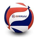 Molten FLISTATEC Volleyball - Official Volleyball of USA Volleyball, Red/White/Blue, USAV Official - Red, White, Blue (V5M5000-3USA)