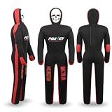 POZTEV Adult Grappling Dummy – 6ft Unfilled Wrestling Dummy for MMA, Jiu Jitsu, and Martial Arts Training – Practice Punching Dummy – Full Size Adult Grappling Dummy for BJJ, Karate & Judo
