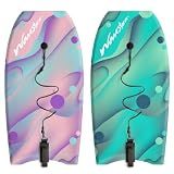 Wavestorm 36in Bodyboard 2-Pack | Graphic top Deck with high Density Slick Bottom | for Kids and Adults | Foam Construction with Accessories | Includes Basic Leash