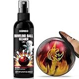 Bowling Ball Cleaner Spray - 1 Pack Bowling Cleaner Set with Cleaning Towel, Portable Bowling Accessories Kit - Removes Oil, Stains & Scuffs - Enhances Grip, Restores Tack & Prolongs Lifespan of Ball