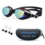 AIKOTOO Nearsighted Swim Goggles Anti-fog
