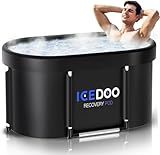Upgrade XL 129 Gal Large Oval Ice Bath Tub for Athletes,Multiple Layered Portable Outdoor Cold Plunge Tub for Recovery,Cold Plunge for Family - Foldable Bathtubs for Gyms,Indoor,Outdoor use.