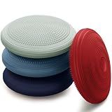 Libima 4 Pcs Wiggle Seat Inflated Wobble Cushion for Sensory Kid 13 Inches Balance Disc Flexible Seating for Classroom Sensory Pad for Chair Wiggle Cushion(Red Blue)