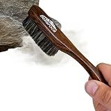 BELLAROCA® Climbing Brush with Rope and Carabiner – Rosewood Handle, Synthetic Bristles, Rock Climbing Brush and Bouldering Brush for Indoor and Outdoor Chalk Removal