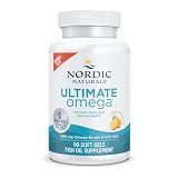Nordic Naturals Ultimate Omega, 1280mg Omega-3 Fish Oil, Lemon - 90 Count