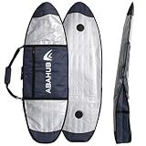 Abahub 6'0 x 22 Surfboard Travel Bag, Foam Padded Day Bag,DarkBlue