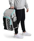 ARENA Spiky III Backpack 45 Swimming Athlete Sports Gym Rucksack Large Training Gear Equipment Swim Bag for Men and Women, 45 Liters, Ice/Blue Sky