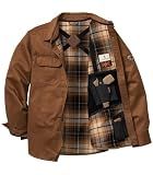Legendary Whitetails Mens CCW Waxed Cotton Shirt Jacket, Barley, Large