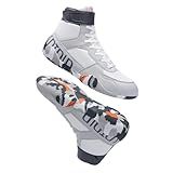 Men's Wrestling Shoes with Lightweight,Sdtdid Boxing Shoes for Gym, Trainning, Powerlifting,Etc. Grey