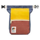 Oso Supply Co - Kulshan Bouldering Bucket, Large Size Chalk Bag for Rock Climbing, Chalk Pot with Magnetic Roll Down Closure, Brush Loop, Zippered Pockets for Climbers (Canyon Red & Gold)
