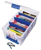 Flambeau Outdoors Super Half Satchel Soft Bait Organizer, Zerust, Clear