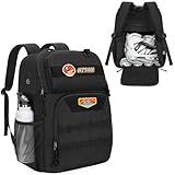 GOBUROS Skate Bag Fits Shoes Up to Us Mens 13, Roller Skate Backpack with Multi Accessory Pockets, Inline Skate Bag for Men And Women, Black