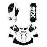 Lacrosse Unlimited 3-Piece STX Stallion 75 USA Youth Starter Set (SM) - SM Shoulder Pads, SM Arm Pads, SM Gloves