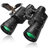 20x50 High Powered Binoculars for Adults, Waterproof Compact Binoculars with Low Light Vision Easy Focus for Bird Watching Hunting Travel Stargazing Cruise with Carrying Bag