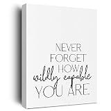 Inspirational Office Decor Canvas Wall Art Framed Positive Quotes