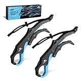 Mossy Oak 2pc 10.5'' Fishing Lip Grippers – Lightweight Nylon & Fiberglass with Lanyards,Non-Slip Handles, for Fishing Lovers, Suitable for Freshwater and Saltwater