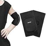 ONTYZZ Kids Elbow Pads Breathable Arm Stretchy Cotton Elbow Pads for Boys, Girls, and Teens Elbow Protector for Skiing, Skating, Volleyball, Cycling Sports Safety Gear Black-YS