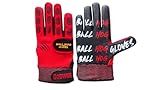 Ball Hog Gloves (Weighted Anti Grip Ball Handling X-Factor (Basketball Training Aid) (Large) 2.0