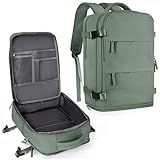 coowoz Travel Backpack For Women Men,Carry On Backpack,Hiking Backpack Waterproof Outdoor Sports Rucksack Casual Daypack Travel Essentials(Olive Green)